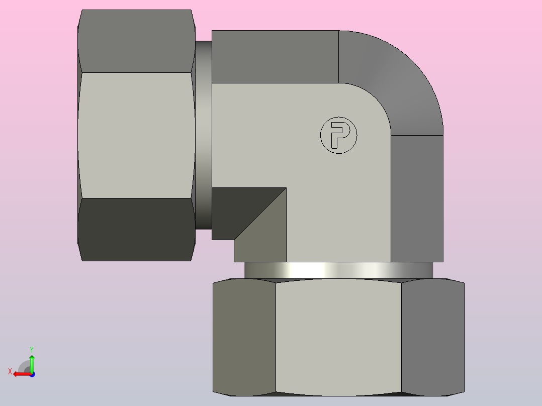 EO管接头弯头W38ZSCF.stp后视图