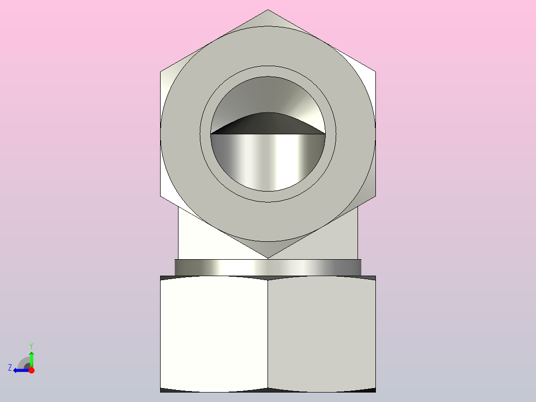 EO管接头弯头W38ZSCF.stp右视图