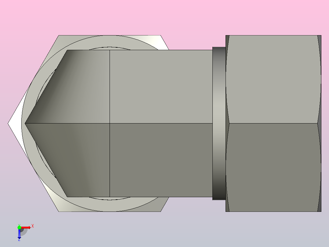 EO管接头弯头W38ZSCF.stp俯视图