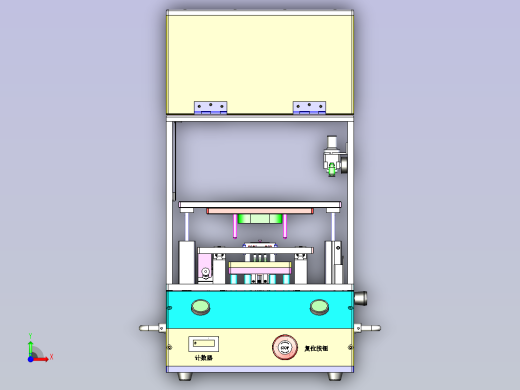 M12 测试治具3D模型前视缩略图