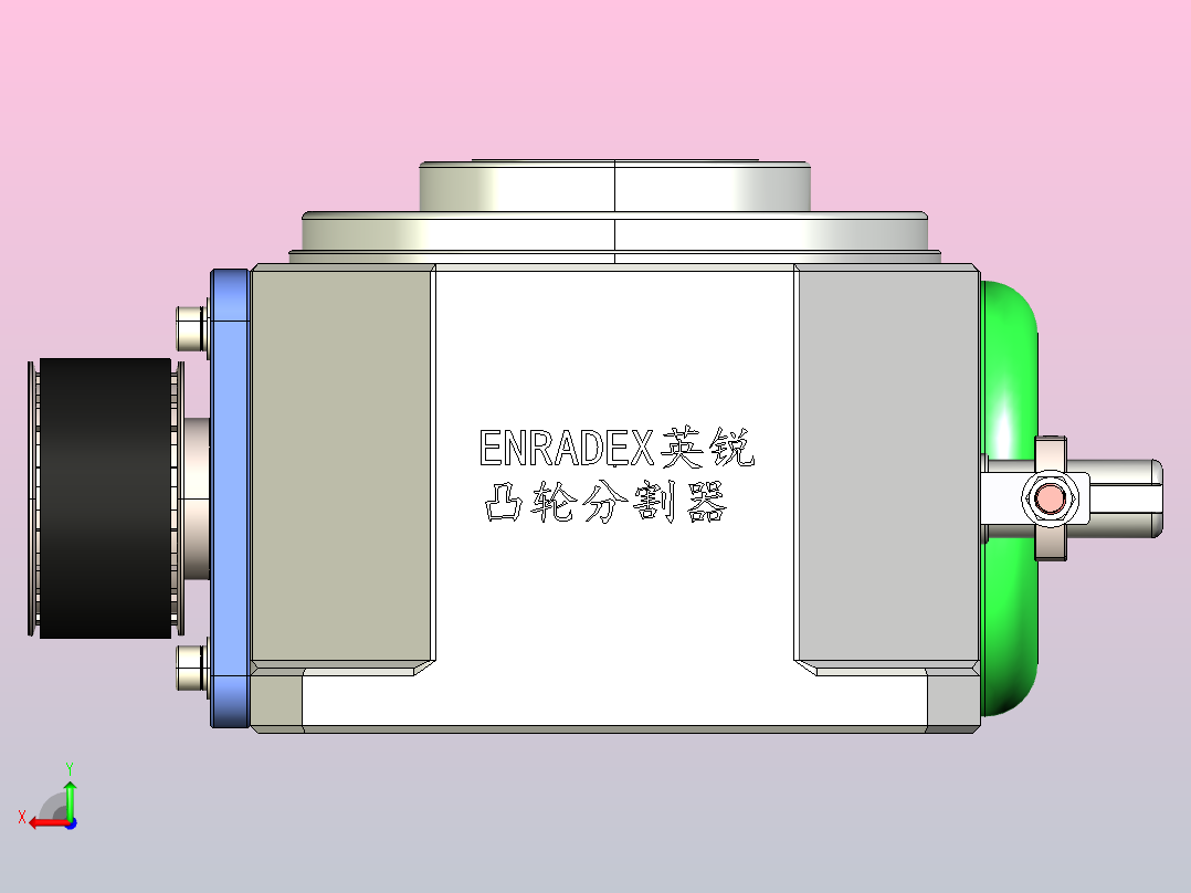 ER-RU140DT英锐凸轮分割器全套3D图档后视图