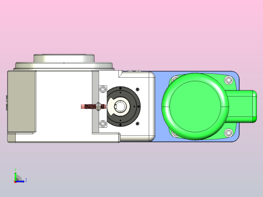 ER-RU140DT英锐凸轮分割器全套3D图档左视缩略图