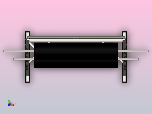 车间卷料架前视缩略图