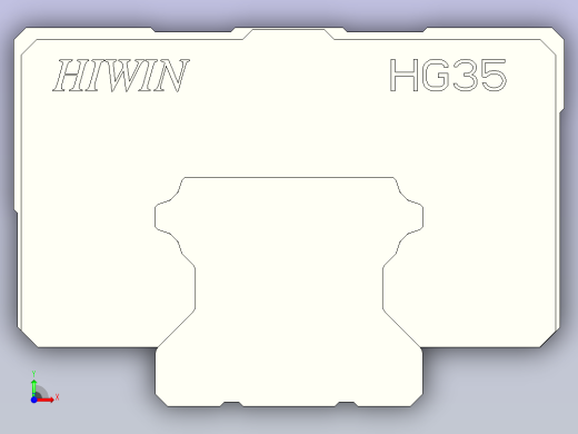 上银导轨 HGL35HA前视缩略图