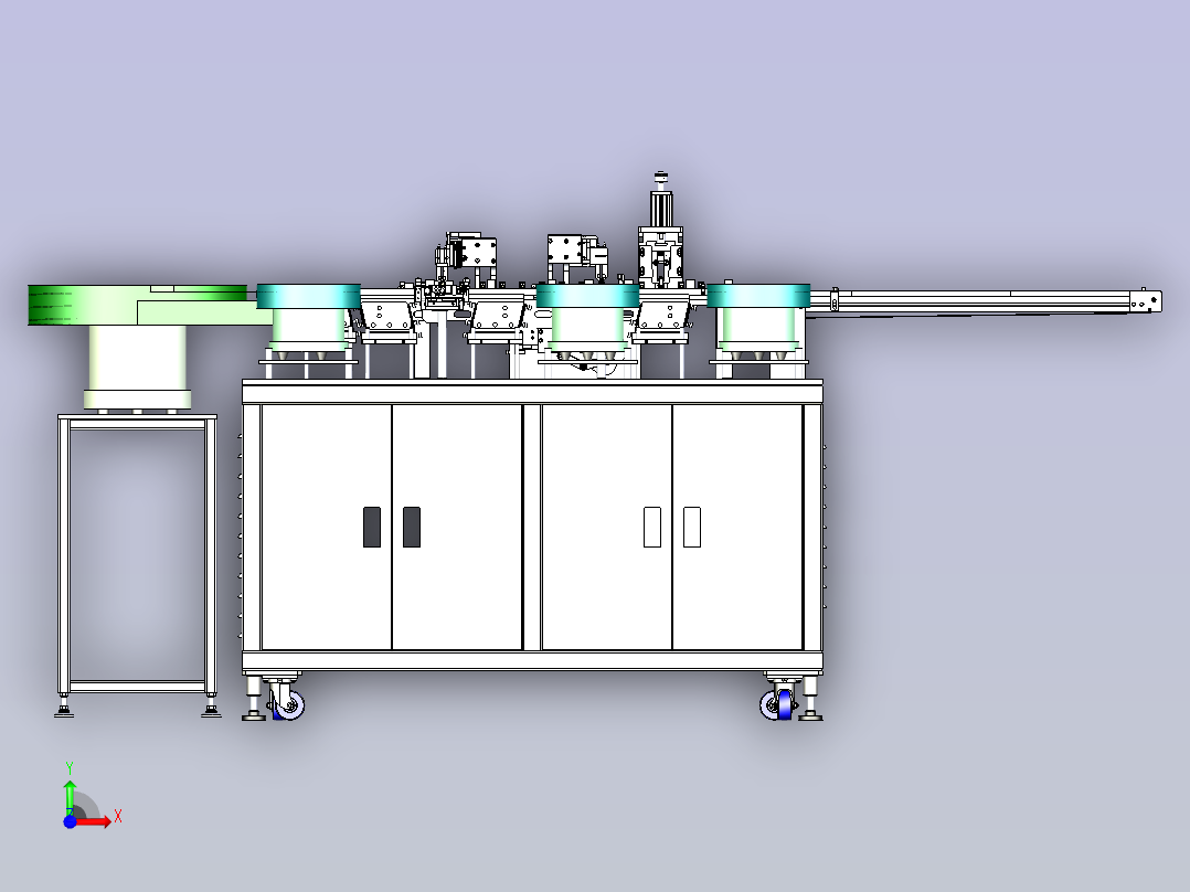 继电器全自动组装机模型3D图纸前视图