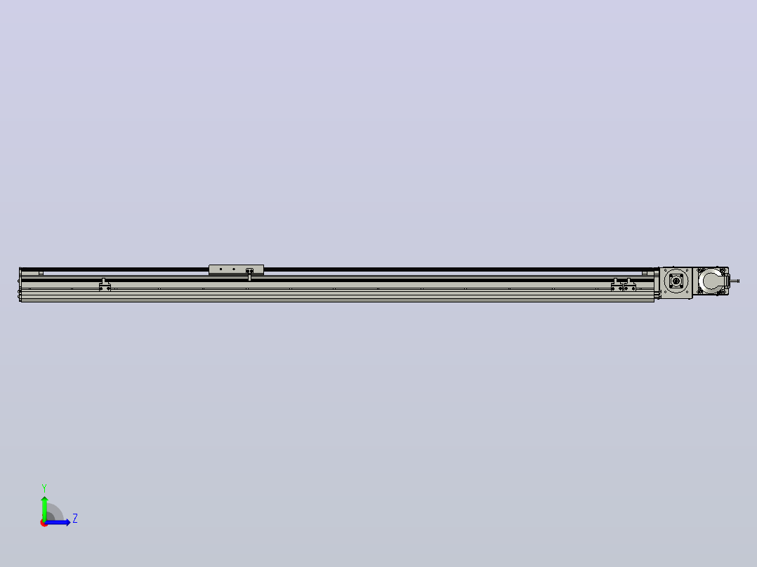 MT120BT半封闭皮带滑台[MT120BT.L100.1200.LU.P40.C3]左视图