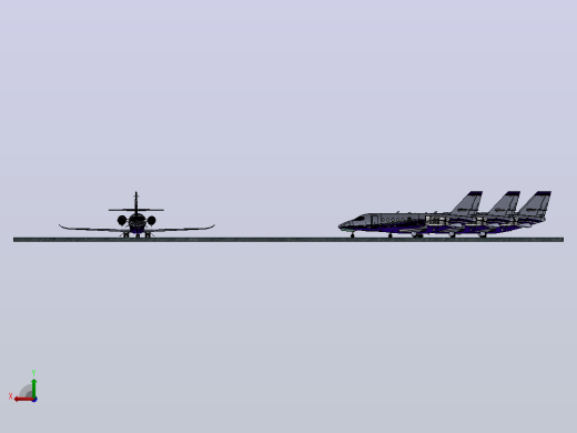 有飞机的空军基地(机场)后视缩略图