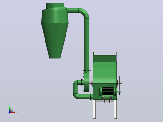 分离器分离设备hammer-mill-18832-模型格式为 sw前视缩略图