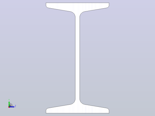 14#热轧工字钢1m.SLDPRT左视缩略图