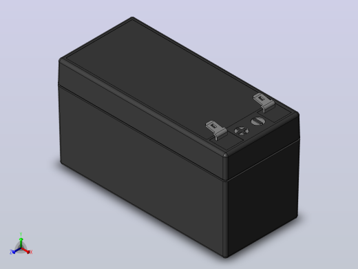电子器件Batt Lead-Acid 12v1_3Ah正等轴测缩略图