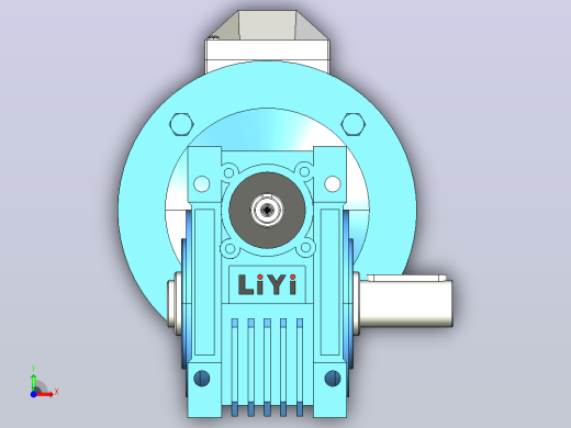 NMRV050蜗轮蜗杆减速机[RV50-E-80-0.25kW-DZ1]前视缩略图
