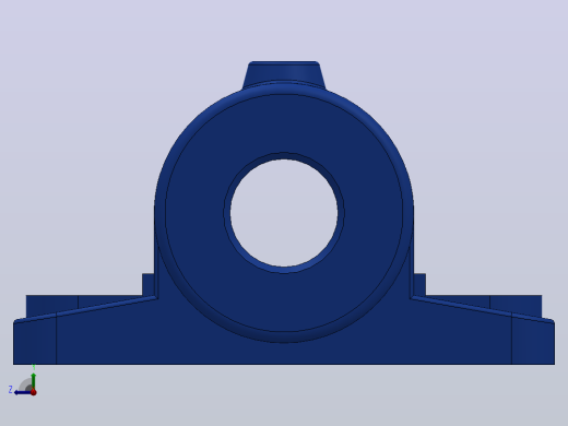 整体有衬正滑动轴承_HZ025前视缩略图