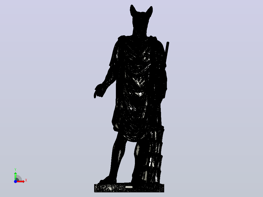 Hermanubis.stl前视图