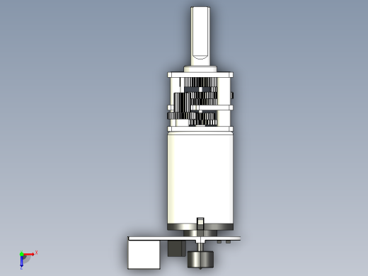 JGA12-N20编码器DC马达[JGA12-N20-210K]减速电机俯视缩略图