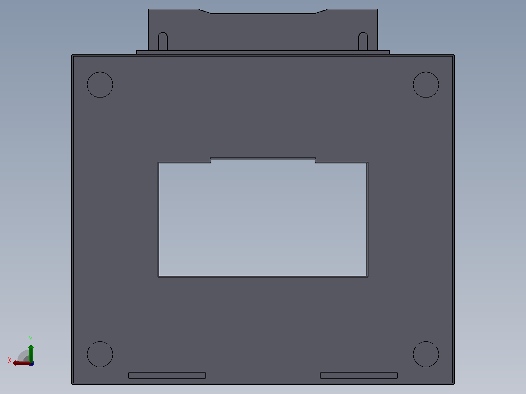 CJH(BH)-0.66系列保护型（P型）电流互感器[CJH(BH)-0.66-100×50Ⅱ-P]后视图