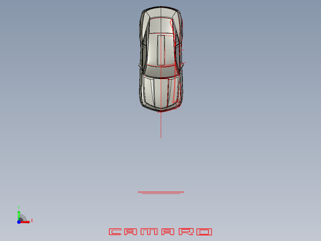 跑车，汽车模型前视图