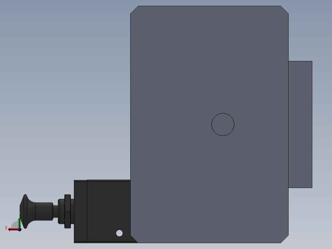 水流量传感器压挡圈工装后视图