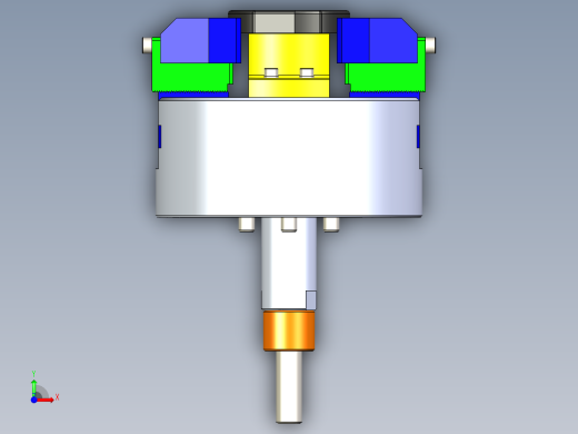 二爪和三爪卡盘夹具STEP前视缩略图