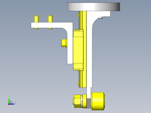 工件抬起机构左视缩略图