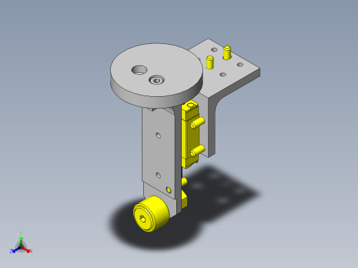 工件抬起机构正等轴测缩略图