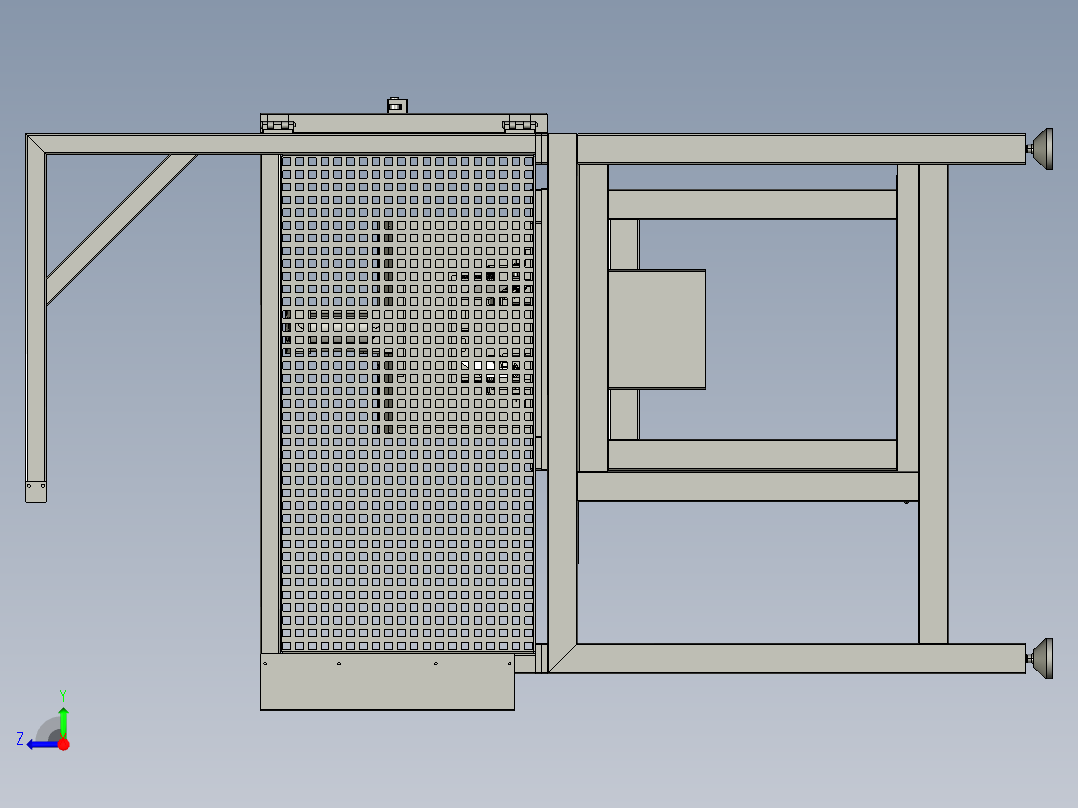 新型冲切机设备右视图