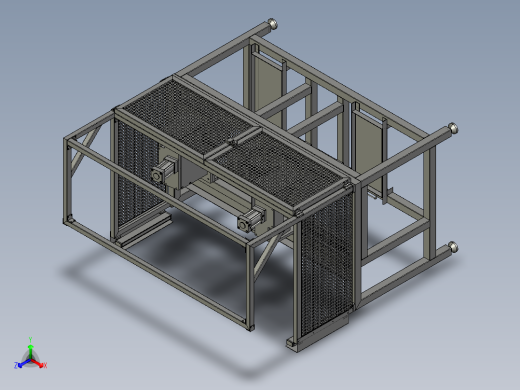 新型冲切机设备正等轴测缩略图