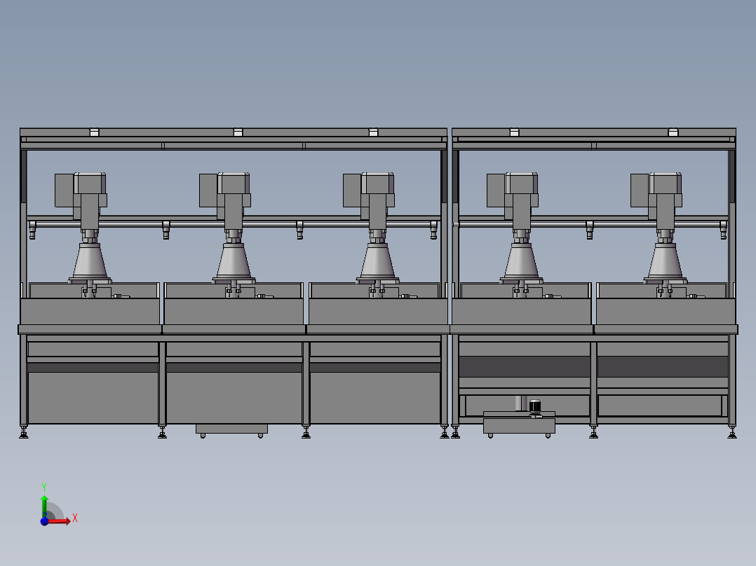 B07-攻牙机工作台前视图