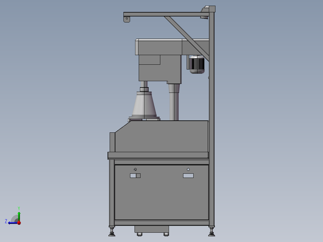 B07-攻牙机工作台右视图