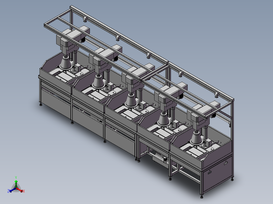 B07-攻牙机工作台正等轴测图