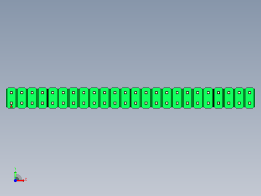 彩色公头100mil（2.54mm）系列-DS1021_green_2x24p_100mil_Type43_rev1.0前视缩略图