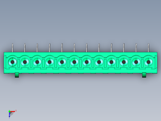 DEGSON 2EDG 系列 5.0mm 可插拔接线端子组-2EDGA-5.0-12P-14-00AH俯视缩略图