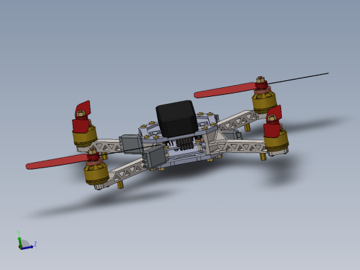 四轴无人机模型