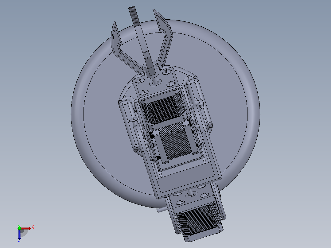 简单的6自由度机械臂俯视图