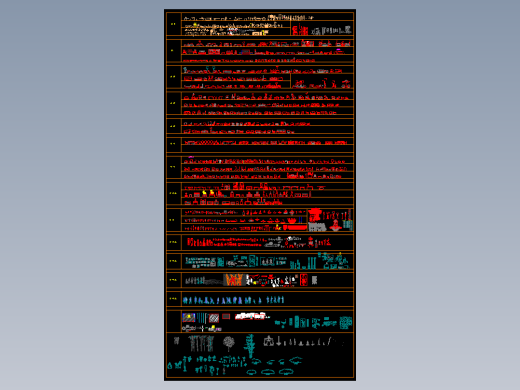 CCD标准制图规范字体线型线形大样打印样式施工图cad图块模块素材