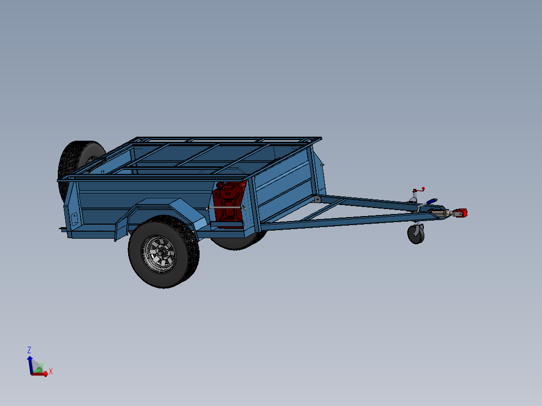 标准7x4露营拖车
