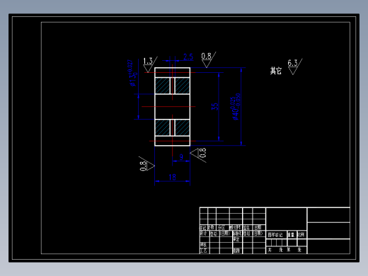 CAD格式机械制图二维100例练习-97 机械图的符号标注