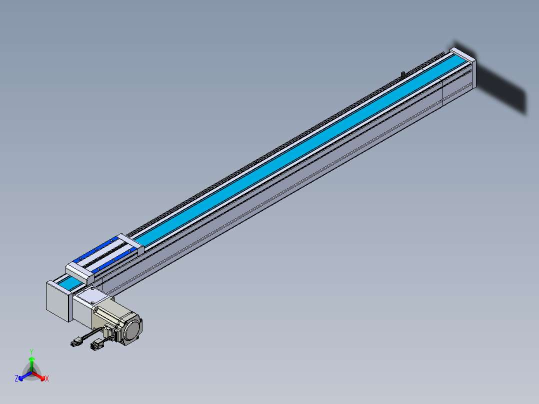 威洛博LB.GB同步带传动--欧规系列LB6A-L130-S900-BL主视图