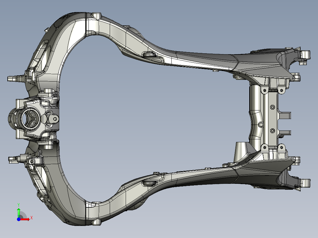 宝马汽车车架前视图