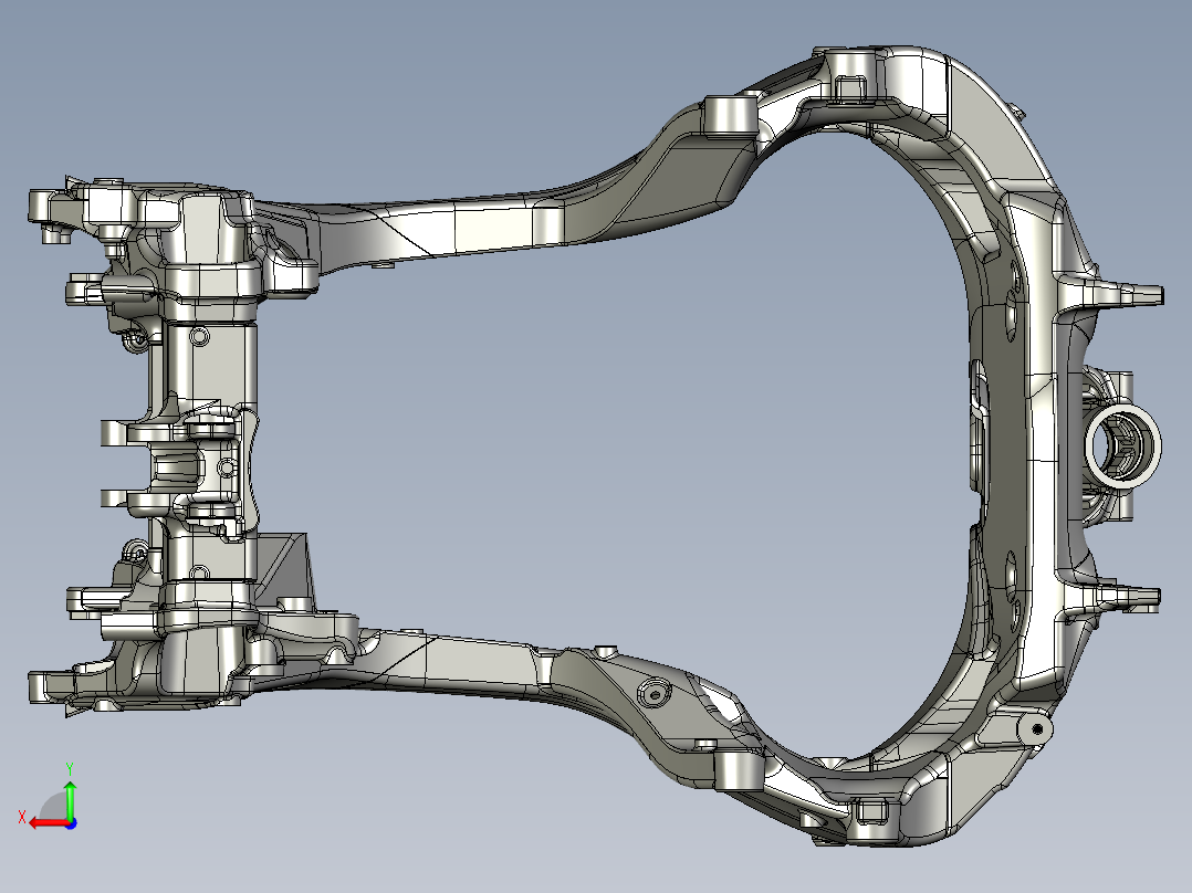 宝马汽车车架后视图