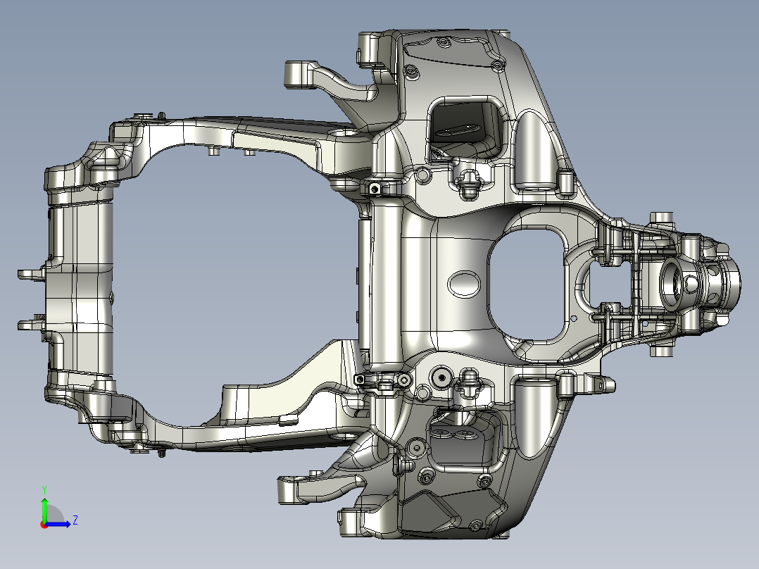 宝马汽车车架左视图
