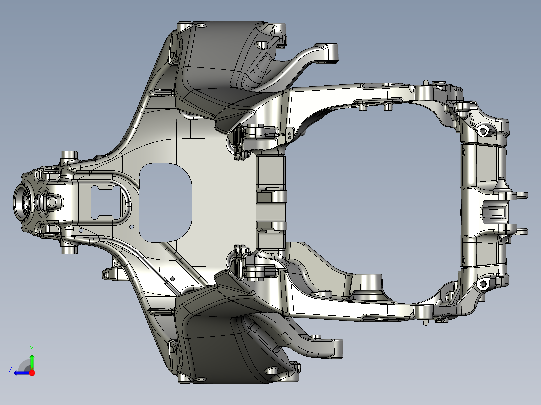 宝马汽车车架右视图