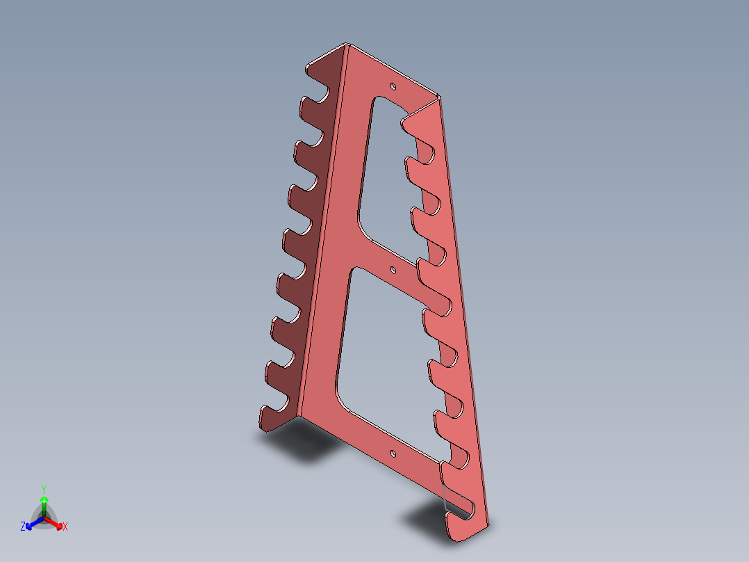 扳手架正等轴测图