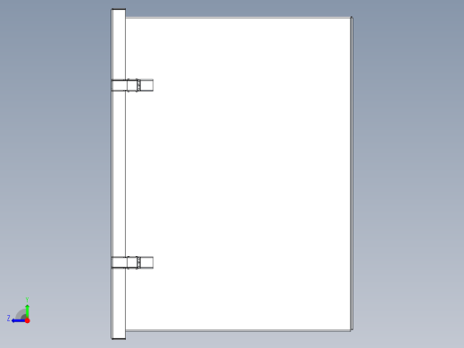 内外门双门配电柜配电箱右视缩略图