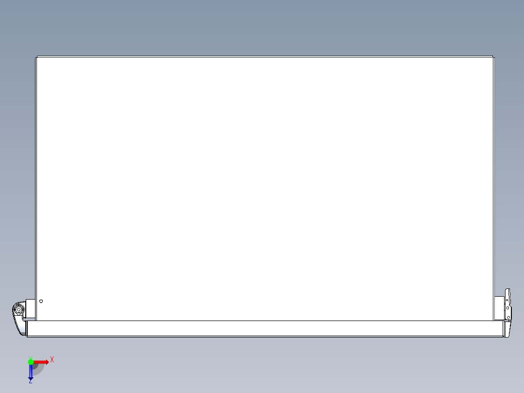 内外门双门配电柜配电箱俯视图