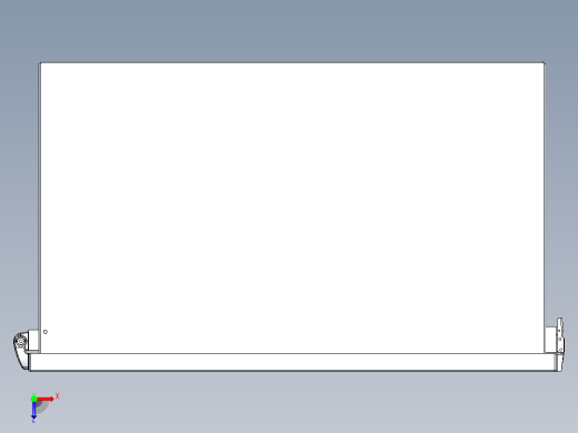 内外门双门配电柜配电箱俯视缩略图