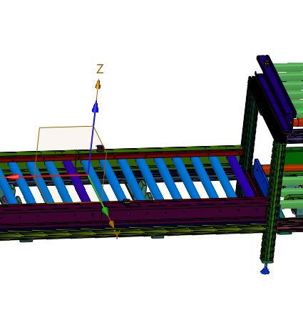 连续式辊筒流水线配移栽升降机