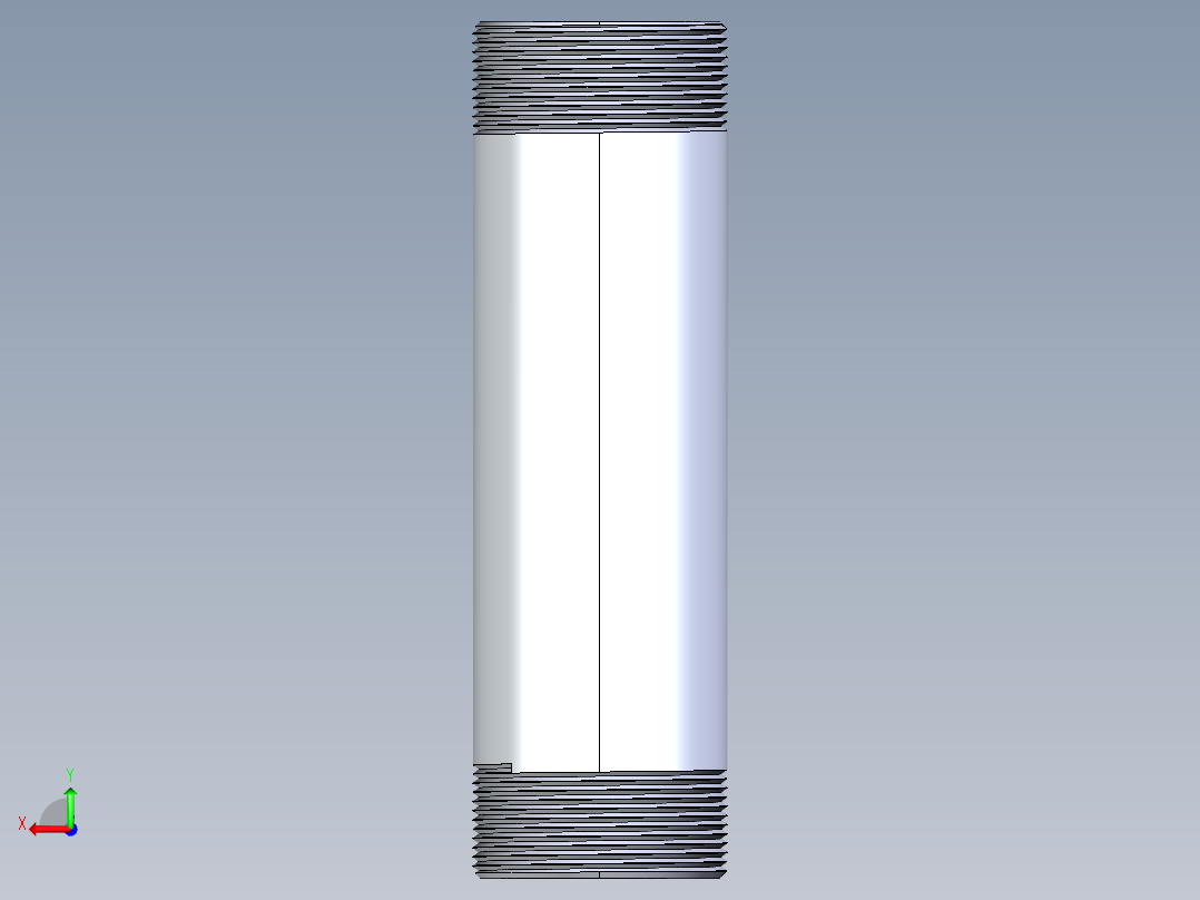 聚氯乙烯配件33-Sch80_Nipple_MPTxMPT_861-257_2in x 8in后视图