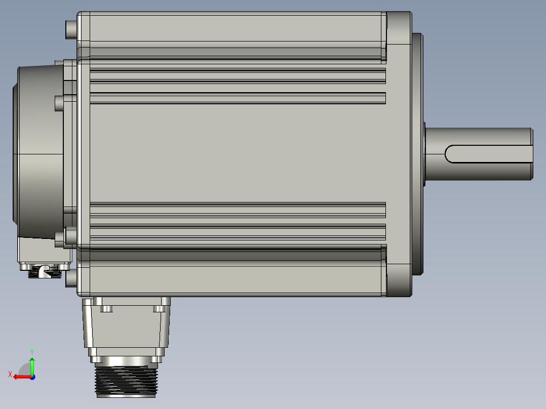 电机MS6G-130CM15B2-42P3后视图