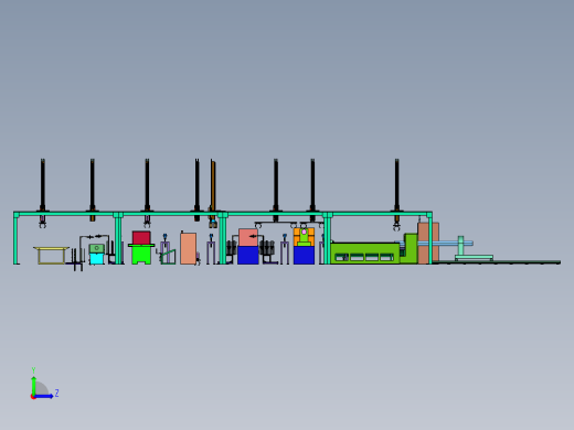 圆管切削检测生产线左视缩略图