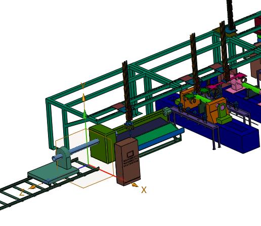 圆管切削检测生产线